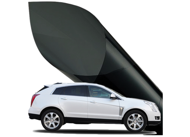 Zelfklevende Auto Raamfolie 75X300CM - Verduisterend - 10% Lichtdoorlatend