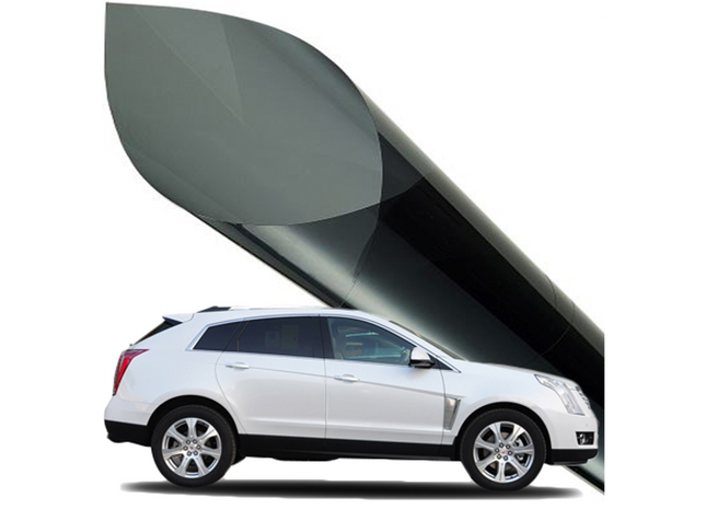 Zelfklevende Auto Raamfolie 75X300CM - Verduisterend - 20% Lichtdoorlatend