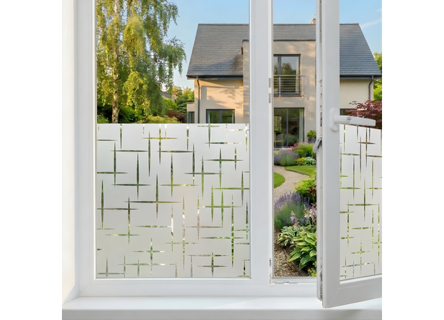 Isolerende & Zonwerende Statische Raamfolie HR++ - Anti Inkijk - Blingbling