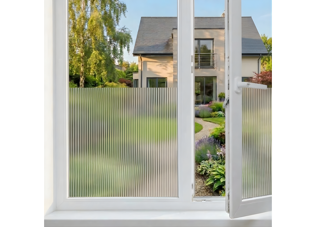 Isolerende & Zonwerende Statische Raamfolie HR++ - Anti Inkijk - Lamellen