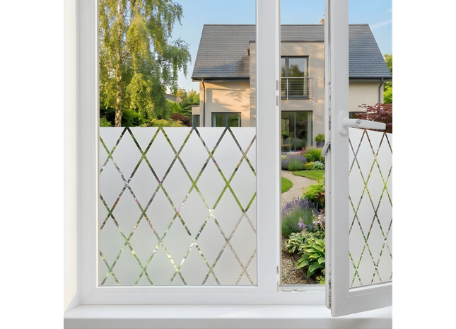 Isolerende & Zonwerende Statische Raamfolie HR++ - Anti Inkijk - Ruit