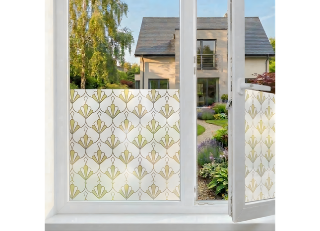 Isolerende & Zonwerende Statische Raamfolie HR++ - Anti Inkijk - Retro