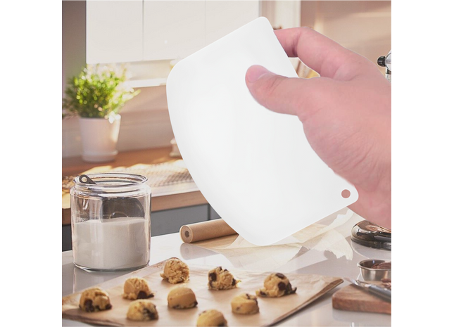 Deegschraper - kunstof (rond)