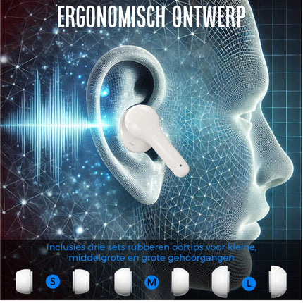 Vertaalcomputer - AI Vertaal apparaat met spraak - Draadloze Oordopjes met Vertaalfunctie - Environmental Noice Cancelling - Bluetooth 5.0 - Vertaler voor 127 Talen