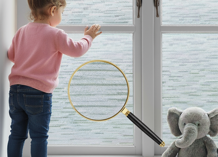 Zonwerende en Isolerende Statische Raamfolie HR++ - Anti Inkijk - Stofjes patroon