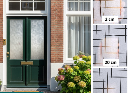 Isolerende & Zonwerende Statische Raamfolie HR++ - Anti Inkijk - Blingbling