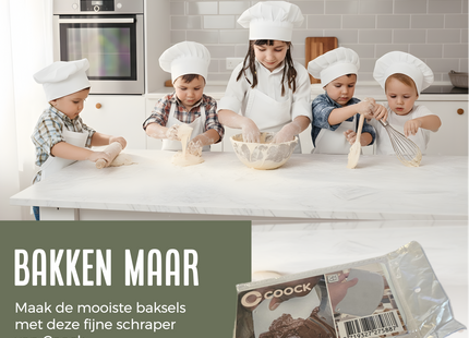 Deegschraper - kunstof (rond)