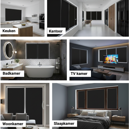 Isolerende & Zonwerende Verduisteringsfolie - Blackout Raamfolie