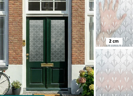 Isolerende & Zonwerende Statische Raamfolie HR++ - Anti Inkijk - Retro