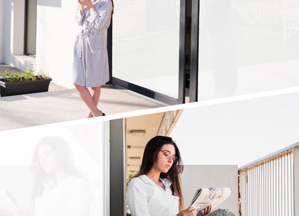 Isolierende und sonnenbeständige Verdunkelungsfolie – Verdunkelungsfensterfolie Schwarz/Weiß