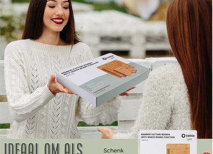 Bamboe Snijplankenset met Houder