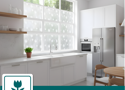 Isolerende & Zonwerende Statische Raamfolie HR++ - Anti Inkijk - Paardenpol