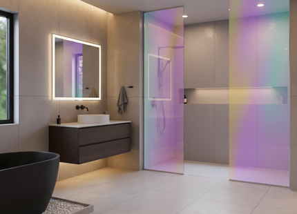 Isolerende Statische Raamfolie HR++ Anti Inkijk - Holografisch Zeepbeleffect