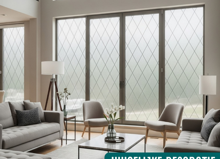 Isolerende & Zonwerende Statische Raamfolie HR++ - Anti Inkijk - Ruit