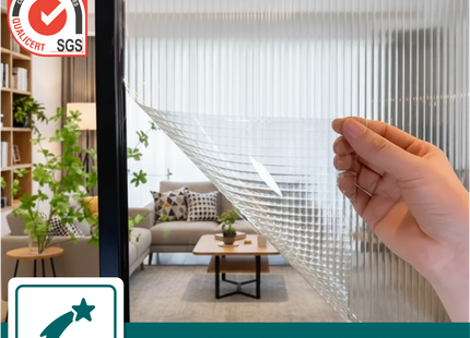 Isolerende & Zonwerende Statische Raamfolie HR++ - Anti Inkijk - Lamellen