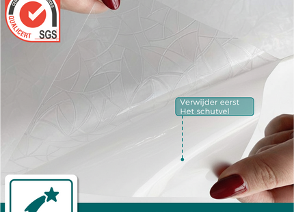 Isolerende & Zonwerende Statische Raamfolie HR++ - Anti Inkijk - Scherven Regenboogeffect