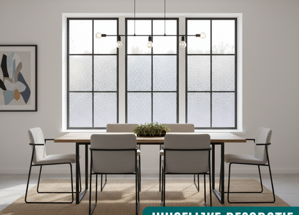 Zonwerende en Isolerende Statische Raamfolie HR++ - Anti Inkijk - Kant