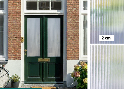 Isolerende & Zonwerende Statische Raamfolie HR++ - Anti Inkijk - Lamellen