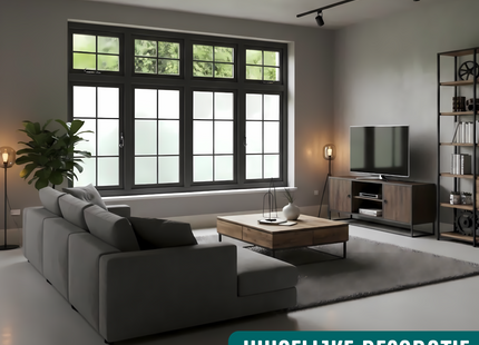 Isolerende & Zonwerende Zelfklevende Raamfolie HR++ - Anti Inkijk - Melkglas 70x300cm