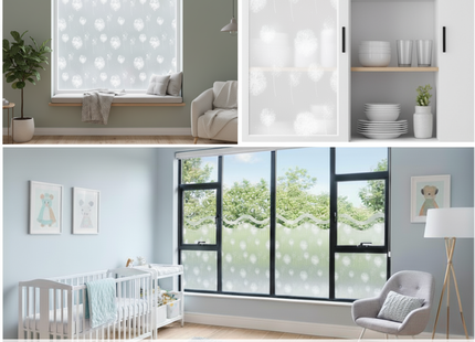 Isolerende & Zonwerende Statische Raamfolie HR++ - Anti Inkijk - Paardenpol