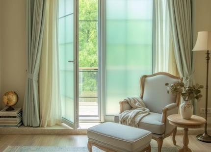 Zonwerende en Isolerende Zelfklevende Raamfolie HR++ - Anti Inkijk - Matglas 70x300cm