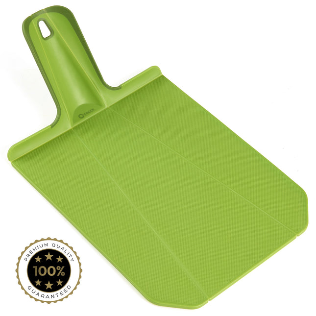 COOCK - Kleine Vouwbare Kunststof Snijplank Keuken - Antislip – Vaatwasserbestendig – Handvat - Duurzaam & Veelzijdig voor Elke Keuken - Groen