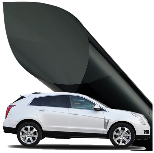 Zelfklevende Auto Raamfolie 75X300CM - Verduisterend - 10% Lichtdoorlatend