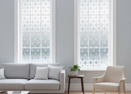 Isolerende & Zonwerende Statische Raamfolie HR++ - Anti Inkijk - Retro