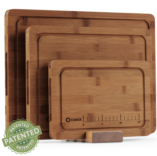 Bamboe Snijplankenset met Houder