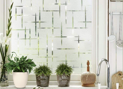 Isolerende & Zonwerende Statische Raamfolie HR++ - Anti Inkijk - Blingbling