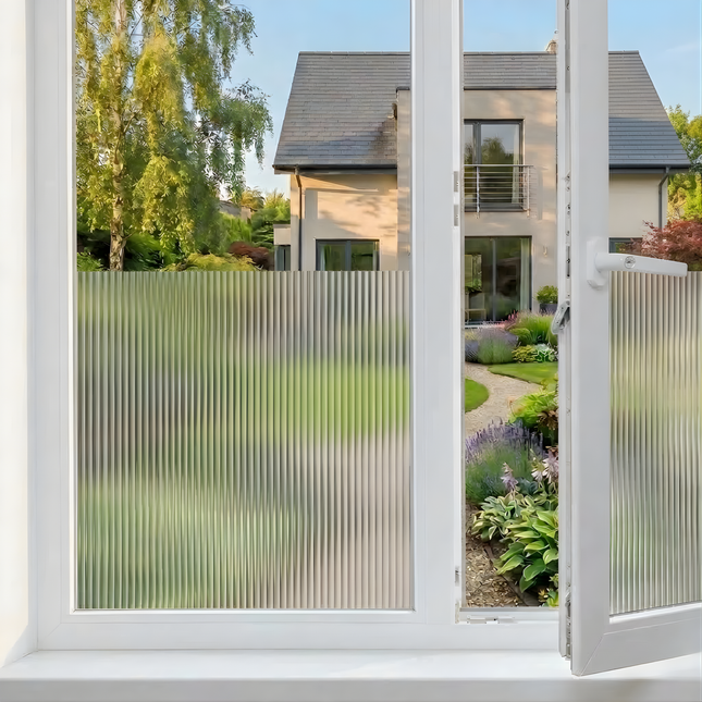 Isolerende & Zonwerende Statische Raamfolie HR++ - Anti Inkijk - Lamellen