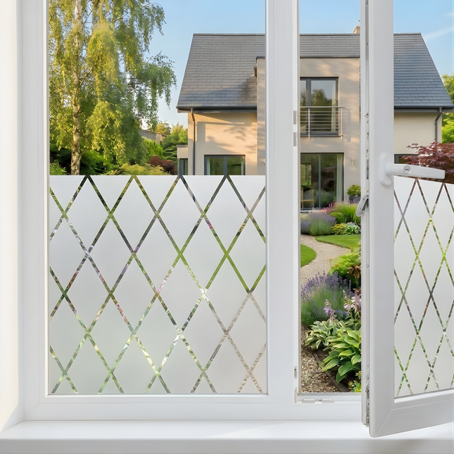 Isolerende & Zonwerende Statische Raamfolie HR++ - Anti Inkijk - Ruit