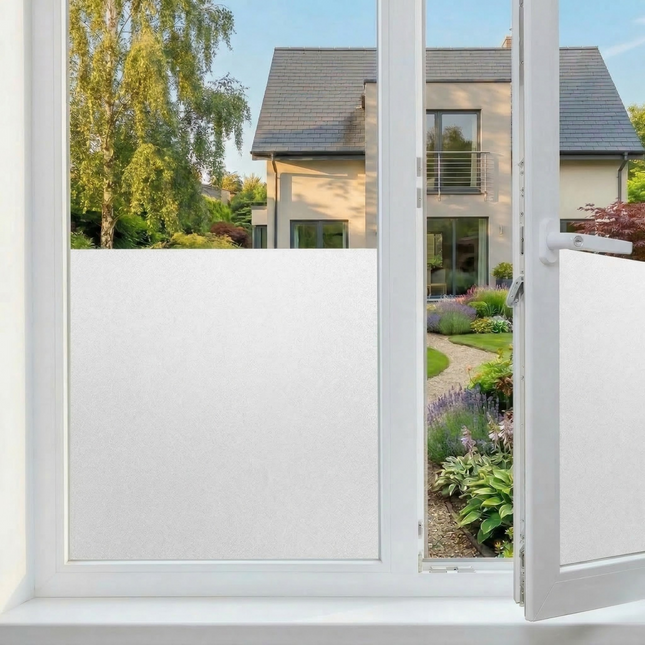 Isolerende & Zonwerende Statische Raamfolie - Anti Inkijk - Matglas