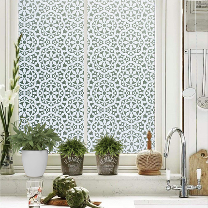 Isolerende & Zonwerende Statische Raamfolie HR++ - Anti Inkijk - Kant