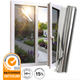 Isolierende und sonnenbeständige HR+ Fensterfolie mit Spiegeleffekt – Silber