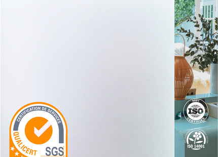 Isolerende & Zonwerende Statische Raamfolie - Anti Inkijk - Melkglas