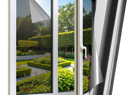 Isolerende & Zonwerende HR+ Raamfolie met Spiegeleffect - Zwart