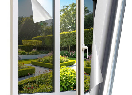 Isolerende & Zonwerende HR+ Raamfolie met Spiegeleffect - Zilver