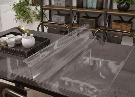 Tafelbeschermer Transparant Glashelder - Doorzichtig Tafelzeil - Anti Slip en Hittebestendig - 2,2 mm