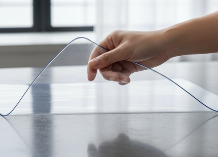 Tafelbeschermer Transparant Glashelder - Doorzichtig Tafelzeil - Anti Slip en Hittebestendig - 2,2 mm