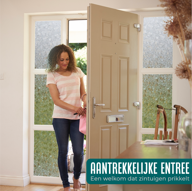 Isolerende & Zonwerende  Statische Raamfolie HR++ - Anti Inkijk - Splinter