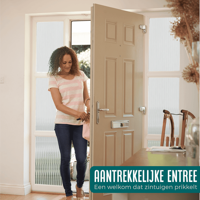Isolerende & Zonwerende Statische Raamfolie HR++ - Anti Inkijk - Lamellen