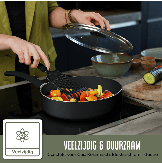 COOCK - 22-Delige Pannenset - Zwart