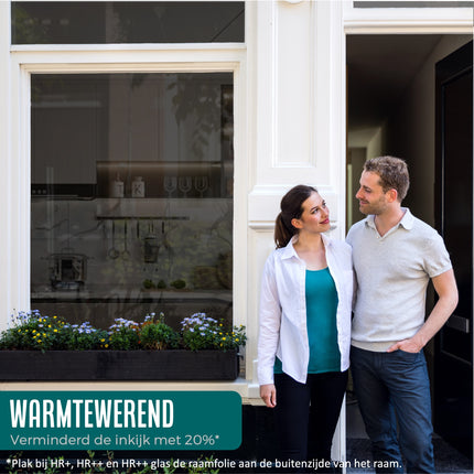 Isolerende & Zonwerende Zelfklevende HR+ HR++ of HR+++ Raamfolie - Tint 39%