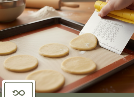 Deegschraper & Deegsteker set - RVS en kunststof