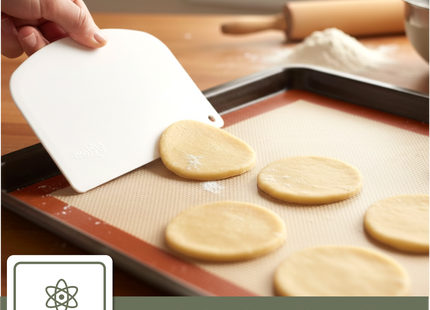 Deegschraper - kunstof (rond)