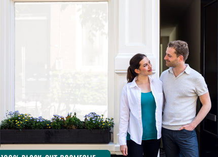 Isolerende & Zonwerende Verduisteringsfolie - Blackout Raamfolie Zwart/wit