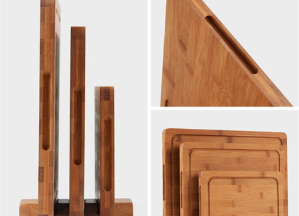 Bamboe Snijplankenset met Houder