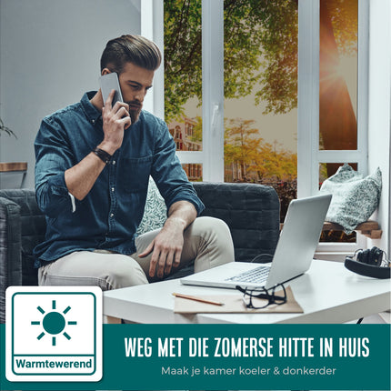 Isolerende & Zonwerende Zelfklevende HR+ HR++ of HR+++ Raamfolie - Tint 39%