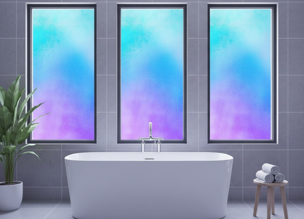 Isolerende Statische Raamfolie HR++ Anti Inkijk - Matglas Holografisch Zeepbeleffect